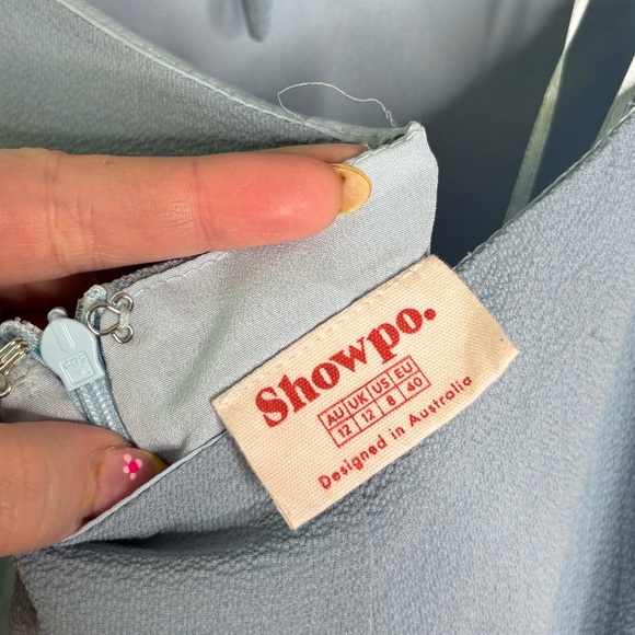 Showpo. MORE THAN THIS MAXI DRESS - RUFFLE STRAP THIGH SPLIT DRESS size 8 - Picture 12 of 15